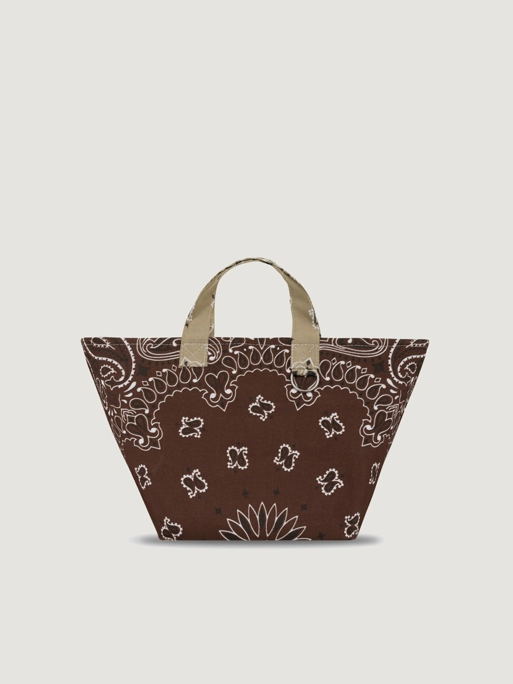 Call It By Your Name Mini Basket Bag in Brown/Beige